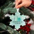 thumbnail image 5 of Snowflake-Shaped Sea Glass Friendship Decor - Timeless Friendship Heart Keepsake - Christmas Pendant for Christmas Tree Hanging Ornaments, Sea Glass Art for Best Friends, 5 of 5