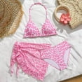 thumbnail image 2 of CAUYDY Toddler Girl Swimsuit 2Pcs Set Baby Bikini Bathing Suit Ruffle Swimwear with Cover Ups Pool Beach Clothes for Kid Girls 3T 4T 5T 6T 7T Summer Swimwear (Sizes 8-9 Years,F02-Pink), 2 of 6