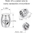 thumbnail image 2 of Small Urns for Human Ashes Stainless Steel Mini Urns Keepsake with Heart Mini Cremation Urns for Ashes -I am Always with You, 2 of 7