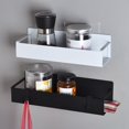 thumbnail image 2 of Hyasfey Refrigerator Magnetic Spice Rack with Hooks Hollow Design Rustproof Strong Load-bearing Large Capacity Spice Rack Kitchen Storage Shelf, 2 of 8