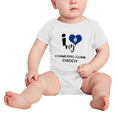 thumbnail image 2 of I Heart My Chamorro Guam Daddy Love Flag Baby Bodysuit (White, 12-18 Months), 2 of 5