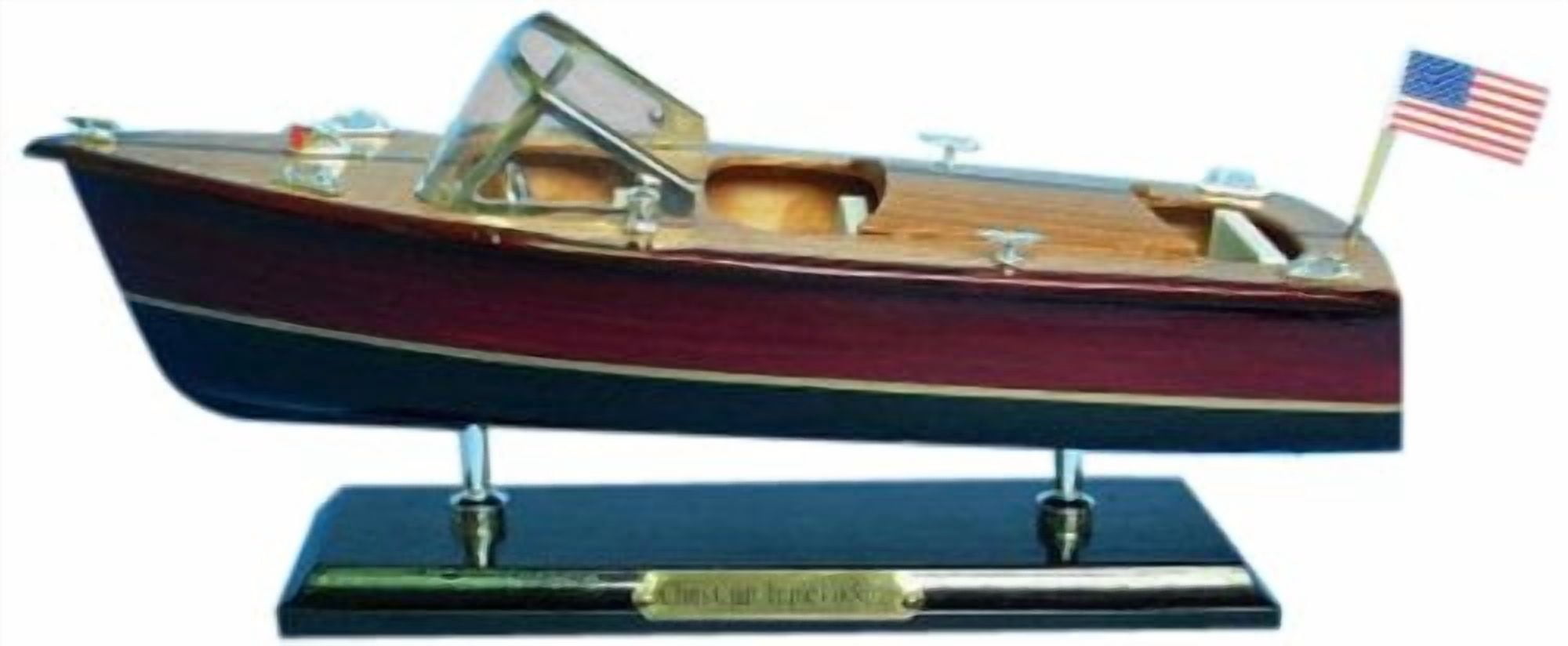 Hampton Nautical Bateau à Voilage Triple Cockpit de Chris Craft, 14 Pouces
