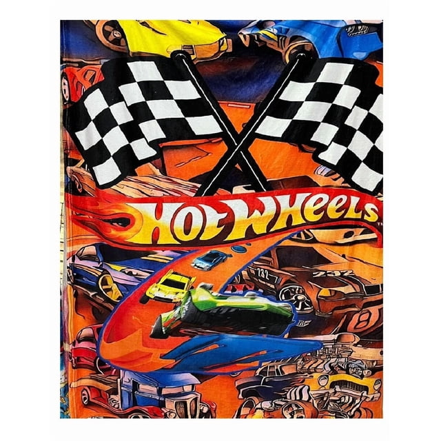 Exclusiva! Cobija Frazada Ultra Suave Hot Wheels