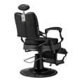 thumbnail image 4 of Fithood Heavy Duty Vintage Recline Barber Chair Hydraulic with Headrest, Supports up to 550lbs & 360°Rotatable, Professional Salon Beauty Spa Shampoo Equipment (Square Backrest), 4 of 5