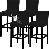 Wehilion 2PCS Bar Stool Cover, Stretch Jacquard Stool Pub Chair Cover Removable Washable Counter Stool Cover for Kitchen, Dining Room