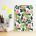 thumbnail image 6 of Wobogo Pink Rose Acrylic A4 Clipboards Gold Clip Stardard Size 9×12.5in Office Decorative for Students Workers, 6 of 10