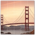 thumbnail image 1 of Picture-Tiles.com: Bridge Ceramic Tile Wall Mural WAL500273-55S. 21.25"W x 21.25"H using (25) 4.25" x 4.25" Ceramic Tiles-Satin Finish, 1 of 3