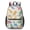 Dinosaur and Floral, variant on Dinosaur and Floral Off White Pattern 17" School Backpacks for Teens,Waterproof Oxford Fabric,S-Shape Padded Straps for School,Travel,Hiking,Camping