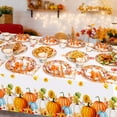 thumbnail image 7 of HOWAF Thanksgiving Disposable plate, Pumpkin Tablecloth Napkins Cups for Happy Thanksgiving Party Supplies Serves 16 Guests, 7 of 7