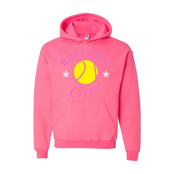Unisex Softball Girl Hoodie Sweatshirt