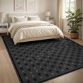thumbnail image 3 of ODIKA 8'x10' Washable Area Rug Durable, Non-Slip Minimalist Gothic Repeating Feline Motif Phase Arch Mystical Goth Flowing for Living Room, Under Sectional, Family, 3 of 7