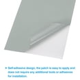 thumbnail image 4 of Parche de reparación de chaqueta de plumas 4" x 8", paquete de 8 parches de tela de nylon autoadhesivos para tienda de campaña y ropa, gris, 4 of 7