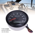 thumbnail image 4 of M Buder 110mm 4.33 in Auto Marine Tachometer 4000 RPM Gauge with Hour Meter 7 Color LED Backlight for RV Truck Tractor Boat DC 9-32V Black Dial Black Bezel, 4 of 9