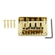 thumbnail image 1 of Golden Zinc Alloy Guitar Bridge Ukulele 4 String Box Guitar Sunnimix  Puente de oro de la secuencia del Bajo Ukulele, 1 of 8