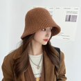 thumbnail image 2 of Classic Warm Bucket Hat for Women Beanies for Women Berets Fall Winter Hat Womens Snow Cap Handwear Travel Outdoor, 2 of 7