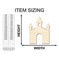 thumbnail image 2 of Unfinished Wood Castle Shape - Craft - up to 36" 4" / 3/4", 2 of 5