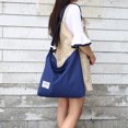 thumbnail image 4 of Bolso de lona artístico moderno para mujer, sencillo, de gran capacidad, portátil, bandolera de hombro, bolso de lona retro combinable, 4 of 6