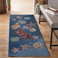 thumbnail image 4 of Liora Manne Esencia Shell We Dance Indoor Outdoor Mat Aqua, 4 of 10
