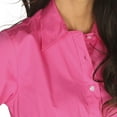 thumbnail image 4 of Cinch Chemise à Manches Longues Unie pour Femmes, Rose, TG, 4 of 4