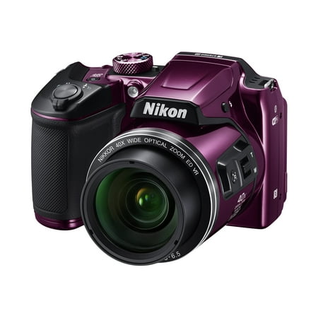 Nikon Coolpix B500 - Digital camera - compact - 16.0 MP - 1080p - 40x optical zoom - Wi-Fi, NFC, Bluetooth - plum