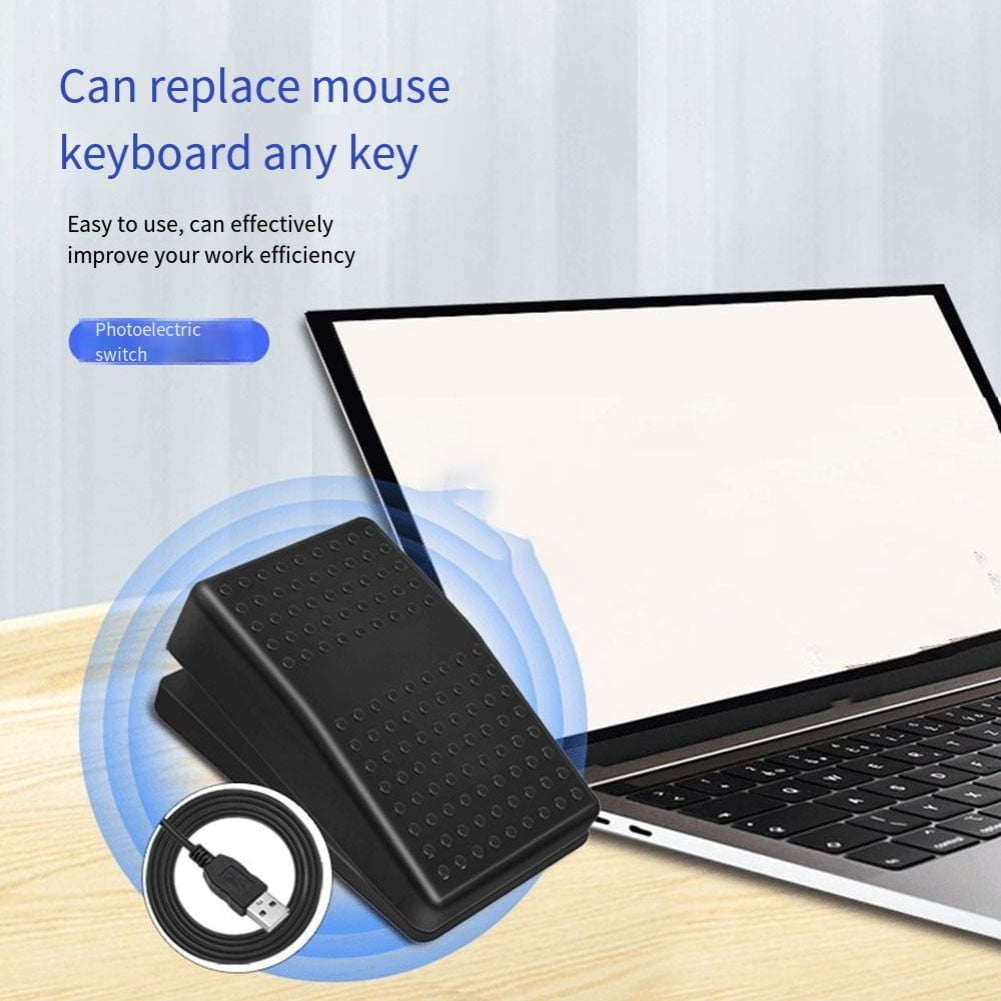 Usb Single Foot Switch Pedal Programmable Computer Keyboard For Videogame Office