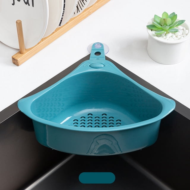 Amzcrzy Dorm Room Essentials Drain Basket Multi-Functional Hanging Filtering Draining Rack Multi-Functional Punch-Free Pool Filter Basket Closet Organizers and Storage
