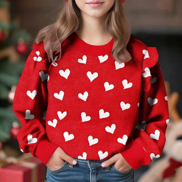 Vestido de verano para niña con estampado de flores de Pascua, manga corta, bolsillos con volantes y cuello redondo, top de poliéster