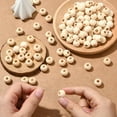 thumbnail image 4 of 400pcs 12mm Natural Wood Beads Wooden Macrame Beads Small Unfinished Large Hole Round Ball Smooth Loose Spacers Findings Accessories, 4 of 7
