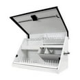 thumbnail image 2 of Montezuma ME300-W23 30 x 15 Inch Steel Triangle Toolbox, White, 2 of 4