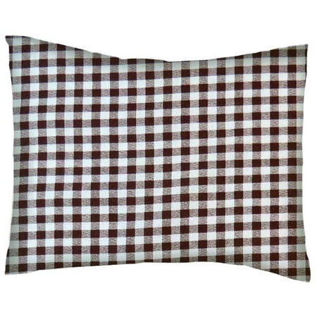Sheetworld Crib Toddler Pillow Case Cotton Percale Brown
