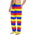 thumbnail image 5 of Colorful Stripes Ghost Pajama Pants, Men's Lounge Pants Light with Drawstring and Pockets, Christmas New Year Birthday Father's Day Gifts, Small, 5 of 7