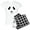 With Checker Pant, variant on - Stitched Panda Face Pajamas - Women's Short Sleeve Print T-Shirt and Pants Light Cotton Pajama Set