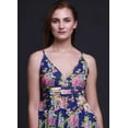 thumbnail image 2 of Bimba Robe Longue d'Été Sans Manches à Imprimé Teinture sur Nœuds Décontractée Maxi de Plage pour Femmes-TTTG, 2 of 5