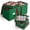 Green, variant on Magicfly Christmas Ornament Storage Box ,Holds 128 Holiday Ornaments Ball 3 inch, Adjustable Dividers, 600D Oxford ,8 Removable Trays, Zippered Closure (Red)