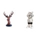 thumbnail image 1 of Figura de cabeza de ciervo, estatua de animal, adorno de escritorio, material de resina, artesanía creativa, adecuada para la decoración del hogar y l, 1 of 8