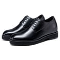 thumbnail image 3 of CMR CHAMARIPA Raised Shoes - High Increase Shoes - Black Leather Men's Derby Dress Shoes 8 CM / 3.15 Inches, 3 of 5
