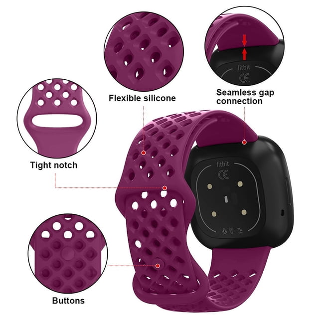 Durable Silicone Sports Smartwatch Band with Sweat Proof Design and Easy Adjustment for Wide Compatibility