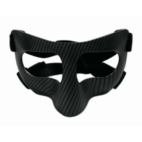navestar Carbon Fiber Face Mask Adjustable Nose Protector Compatible with Various Sports Black Band