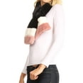 thumbnail image 3 of Sakkas Colette Faux Mink Warm Winter Soft Luxurious KeyHole Scarf - 1784-black - One Size Regular, 3 of 5