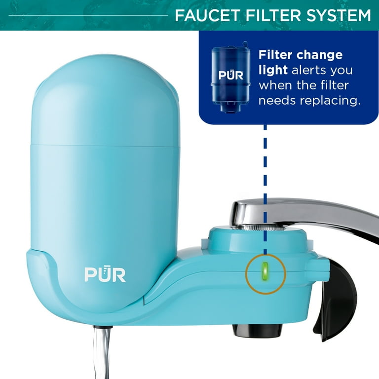 Pur Faucet Water Filter System, FM2700G, Sea Glass Pur Faucet Water Filter System, FM2700G, Sea Glass