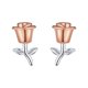 thumbnail image 1 of Coreano de estilo francés Exquisito Tres Rose Pendientes para Mujeres Temperamento Dulce literaria Pendientes para Novias, 1 of 5