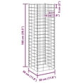 thumbnail image 7 of vidaXL Gabion Raised Bed Silver Iron Medium Durable Gabion Raised Bed, 7 of 7