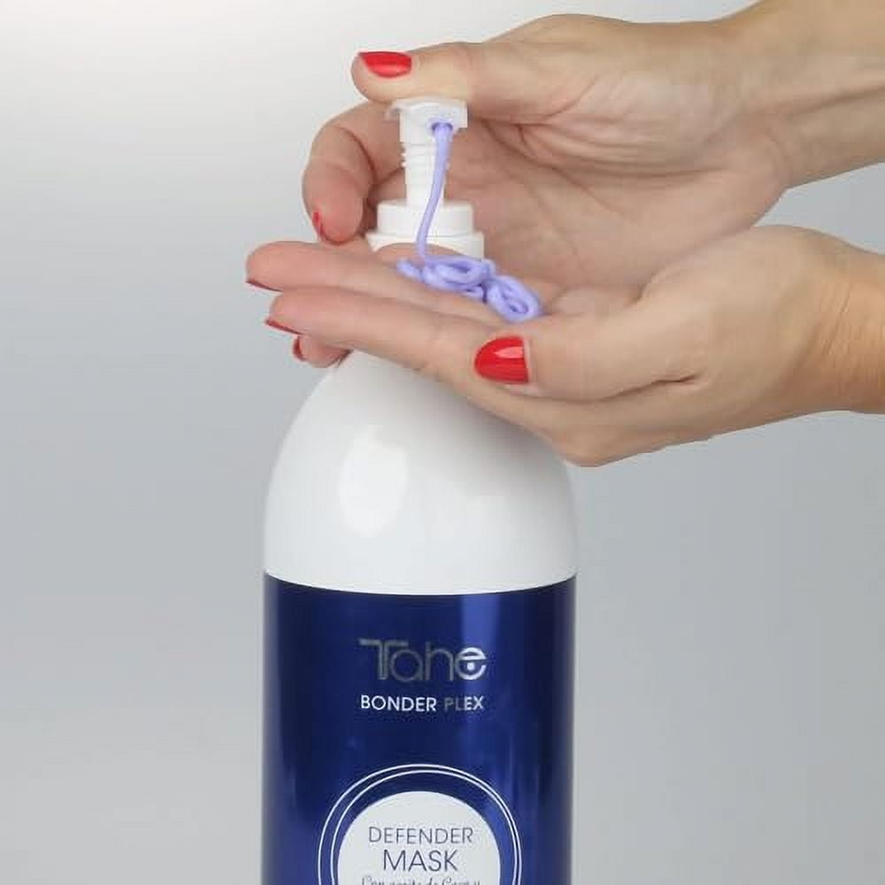 Tahe Defender Kit - Shampoo 1000ml + Mask 1000ml For Blonde Hair, With Coconut Oil and Marine Keratin