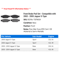 thumbnail image 2 of Front Brake Pad Set - Compatible with 2003 - 2005 Jaguar S-Type 2004, 2 of 2