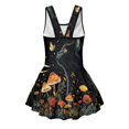 thumbnail image 5 of Uourmeti Mystical Black Cat & Forest Botanical Skirted One-Piece Swimsuit - Quick Dry, Stretchy Swim Dress for Girls | Perfect for Beach & Pool Vacations, 5 of 8