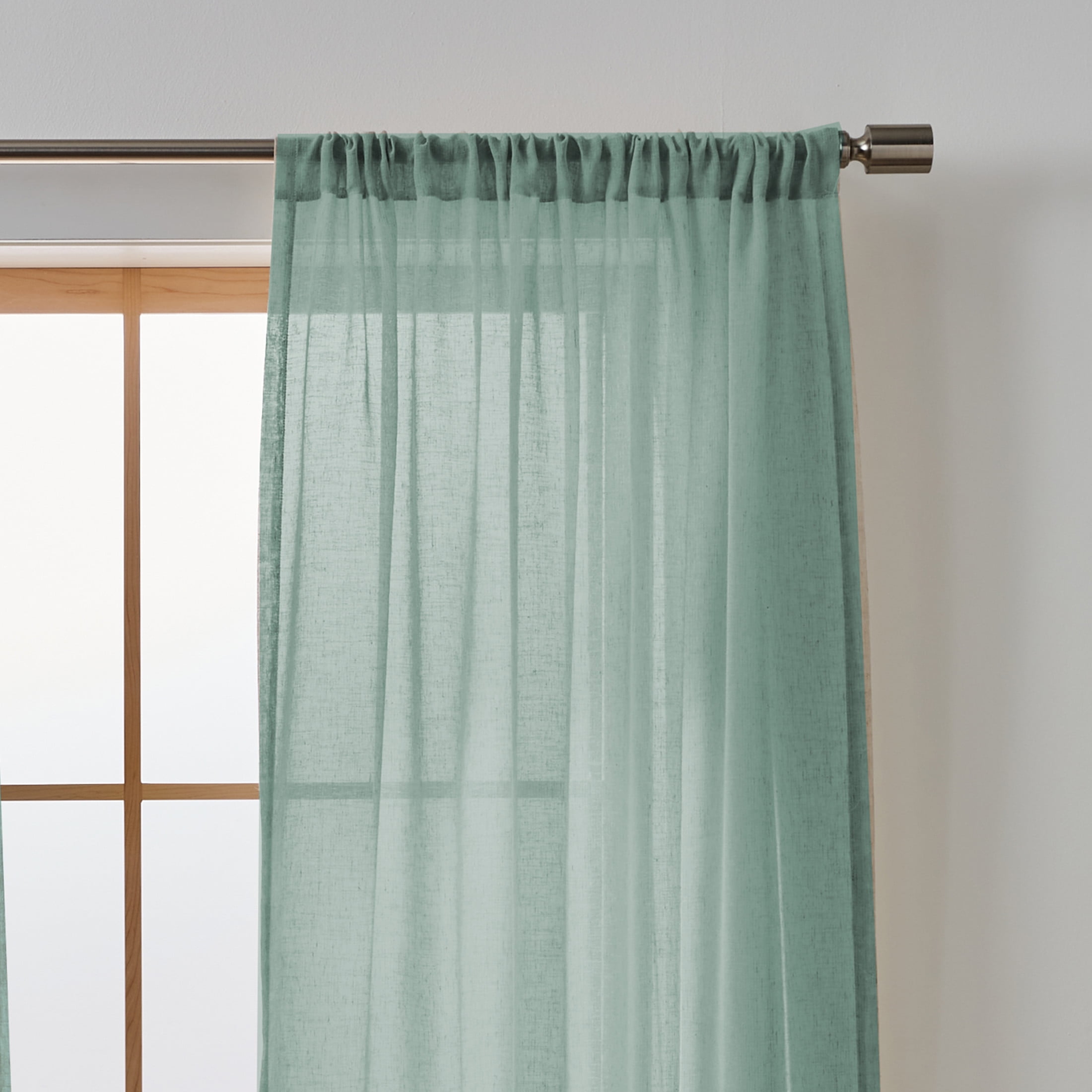 Better Homes & Gardens Specialty Stitch Single Curtain Panel, Green River, 50" W x 84" L
