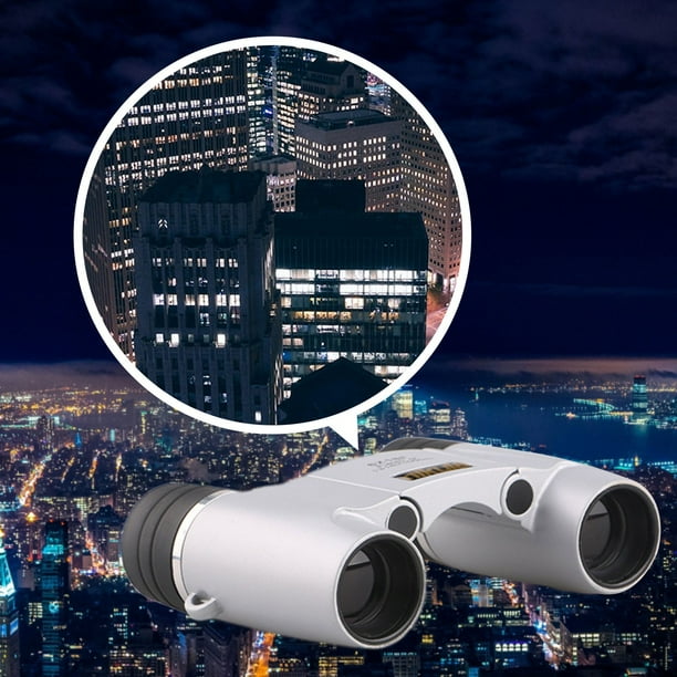 Telescopios de Telescopio Exterior con Autoenfoque 6x Aumento | Aleación de alta potencia y baja luz | Distancia ocular ajustable | Blanco | Ligero 0,29lb | Observación de aves Viajes de caza