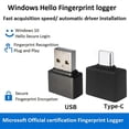 thumbnail image 4 of Mini USB Fingerprint Recognition Device for PC Laptop Windows 10 11 Hello Biometric Scanner Fingerprint Reader Module, 4 of 5