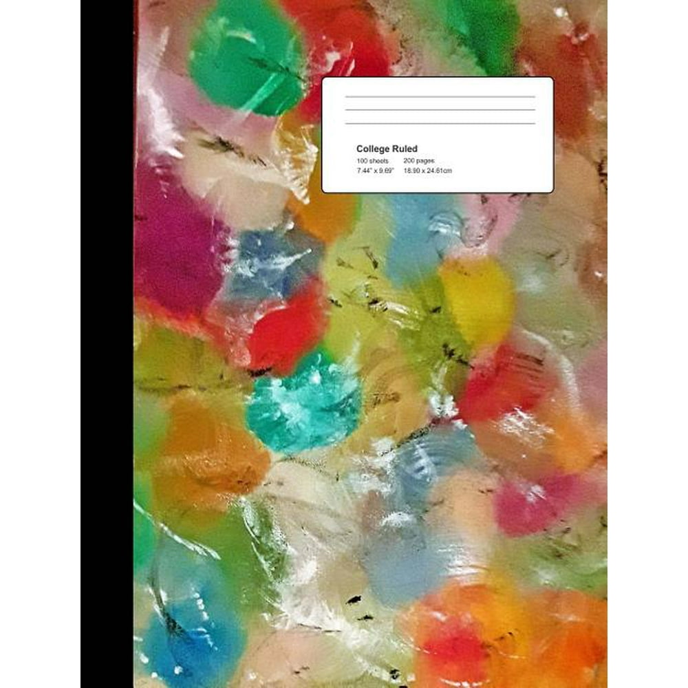 Composition Notebook College Ruled MultiColored Artistic Composition