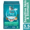 Purina ONE Plus, Sensitive Skin & Stomach, Dry Cat Food, Turkey, 3.5 lb Bag